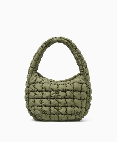 QUILTED MINI BAG kahki