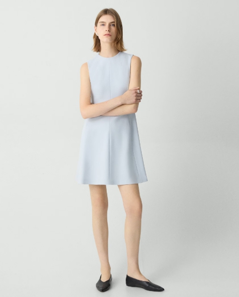 A-Line Mini Dress in Admiral Crepe