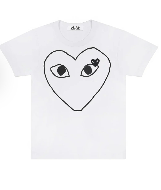 COMME des GARCONS PLAY Black Outline Tee Unisex