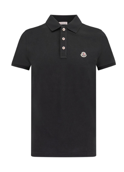 Moncler 로고 패치 반팔 폴로셔츠