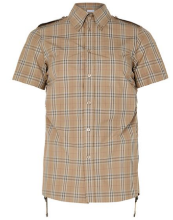 BURBERRY Check short-sleeve shirt