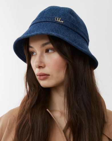 Chloe Iconic denim bucket hat