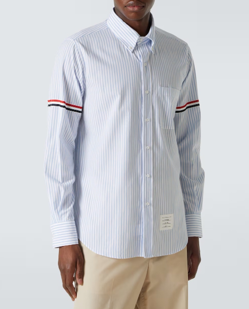 Thom Browne RWB Stripe cotton shirt
