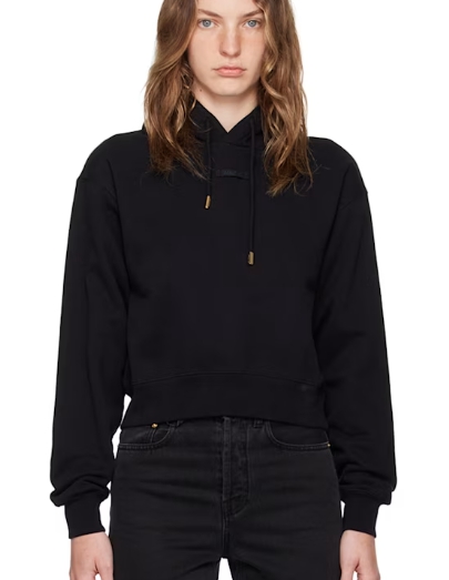 JACQUEMUS Black Les Classiques 'Le Hoodie Gros Grain' Hoodie
