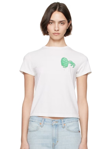 Re/Done White Classic 'Dan Tana's' Sign T-shirt