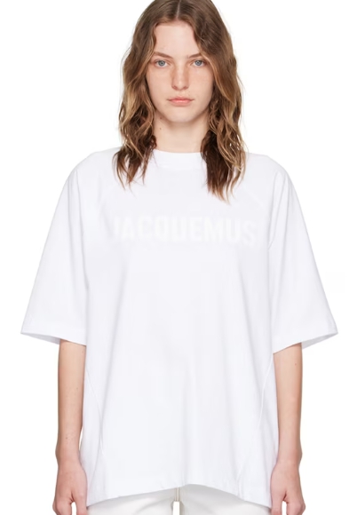 JACQUEMUS White Les Classiques 'Le t-shirt Typo' T-Shirt