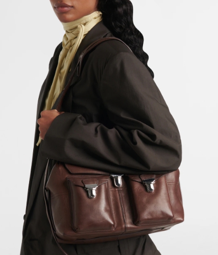 Lemaire Gear Medium leather shoulder bag