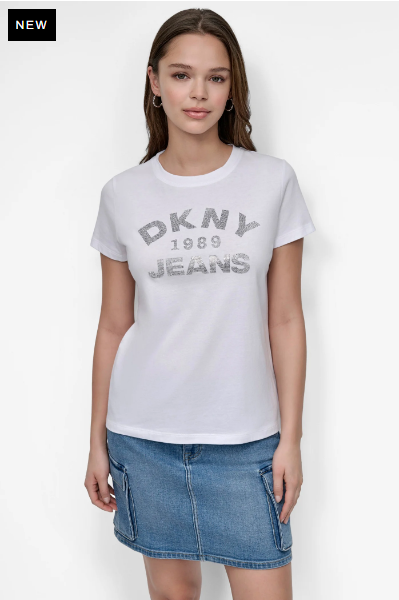 RHINESTONE LOGO TEE