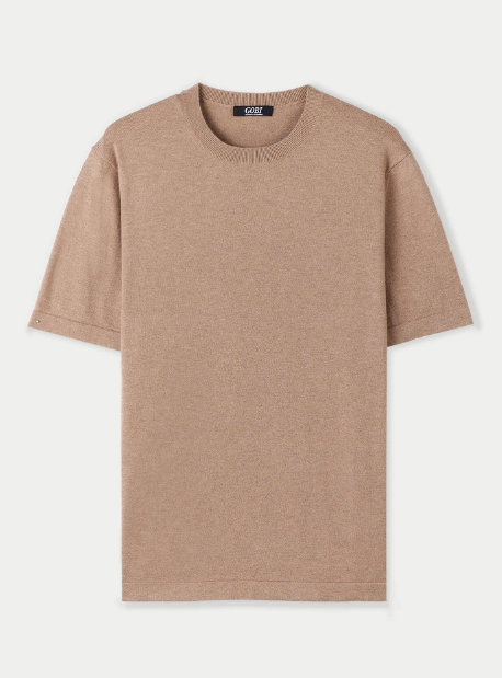 Men's Cotton Silk Cashmere Blend T-shirt
