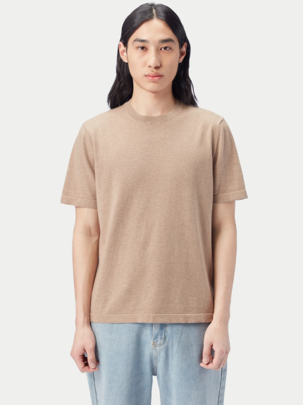 Men's Cotton Silk Cashmere Blend T-shirt