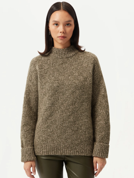 Basket-Weave Cashmere Sweater