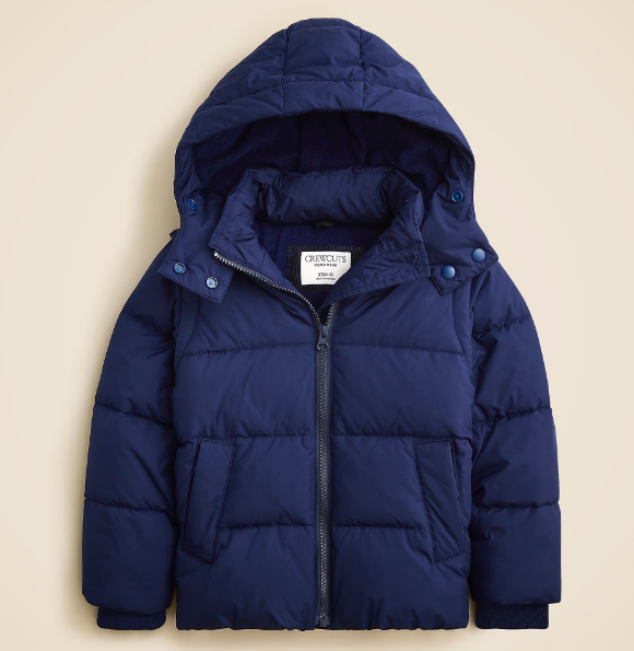 Kids' classic puffer jacket with PrimaLoft