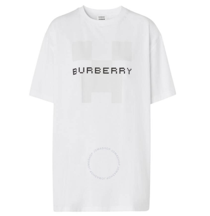 Burberry x Minecraft Logo Print Cotton Oversized T-shirt