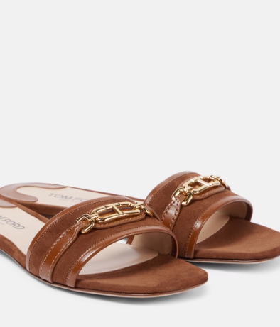 om Ford Whitney Stadium T leather slide
