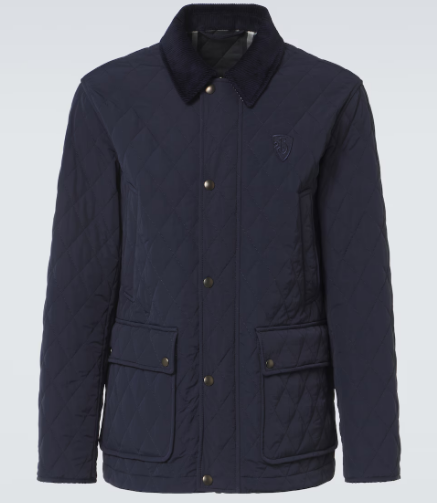 Burberry Corduroy-trimmed field jacket