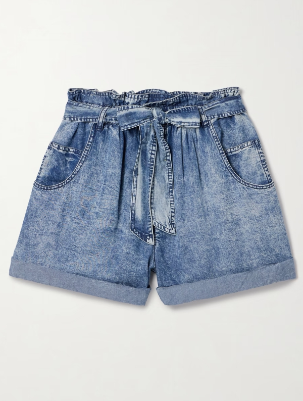 MARANT ÉTOILE 파이어린 벨트 렌징™ 리오셀 샴브레이 쇼츠