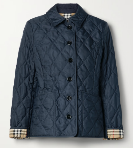 BURBERRY 퀼팅 셸 재킷
