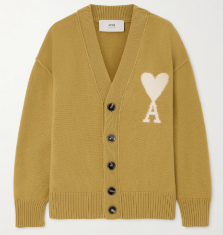 AMI PARIS ADC 인타르시아 울 가디건