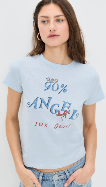 RE/DONE Angel Devil Classic Tee