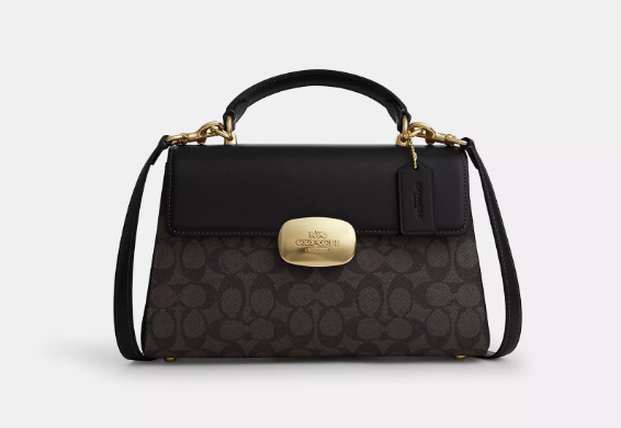 eliza top handle bag in signature canvas
