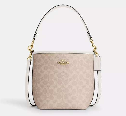 city bucket bag in signature canvas