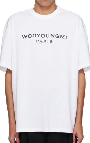 WOOYOUNGMI White Front Logo T-shirt