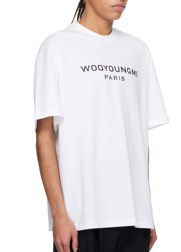 WOOYOUNGMI White Front Logo T-shirt
