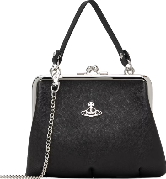 Vivienne Westwood Black Granny Frame Bag