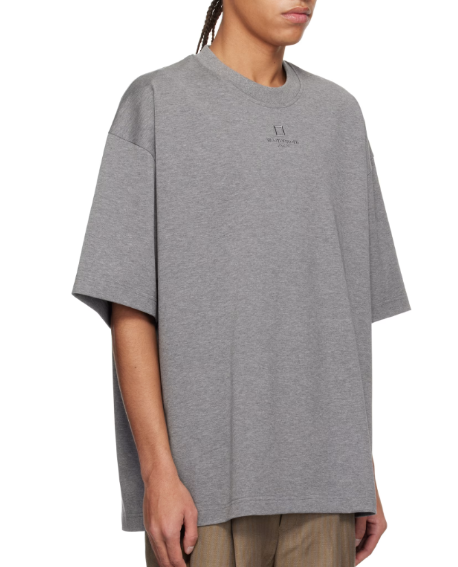 WOOYOUNGMI Gray Cotton Overfit T-Shirt