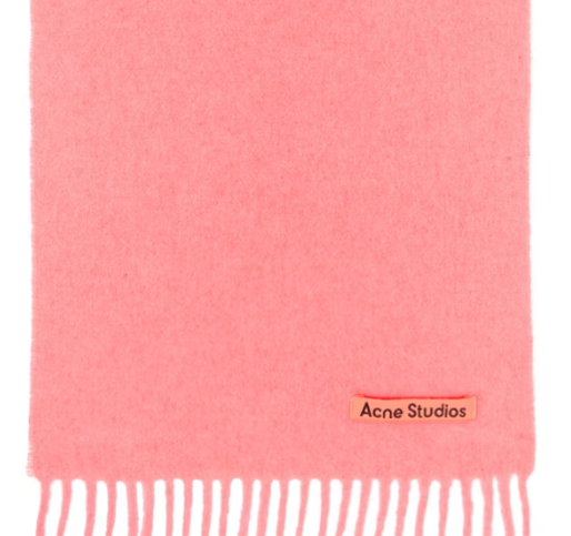 Studios Pink Fringed Scarf