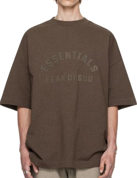 Fear of God ESSENTIALS Brown Bonded T-Shirt