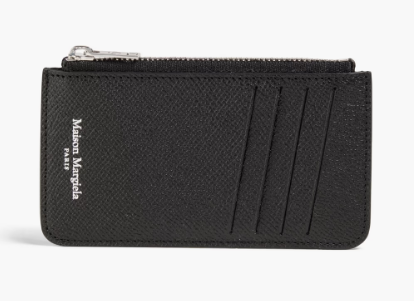 Pebbled-leather cardholder