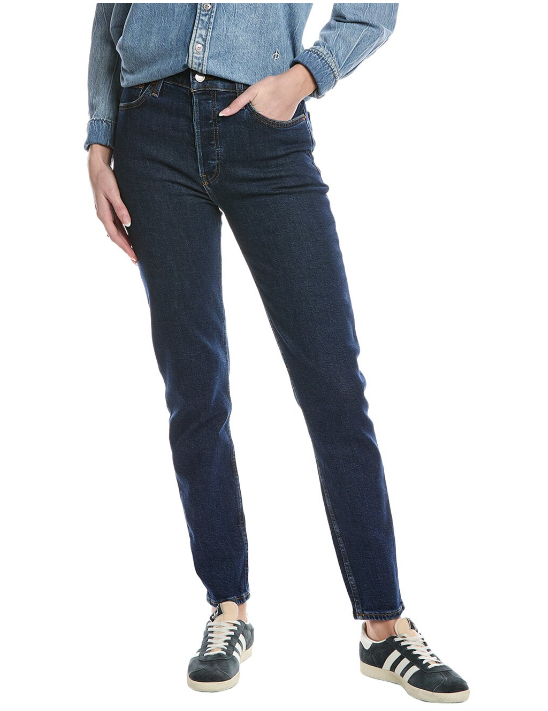 RE/DONE Dark Rinse High-Rise Skinny Jean