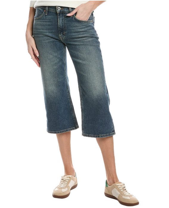 RE/DONE Distress Super Crop Flare Jean