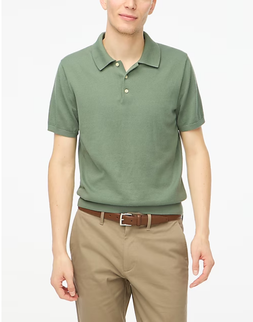 Cotton sweater-polo