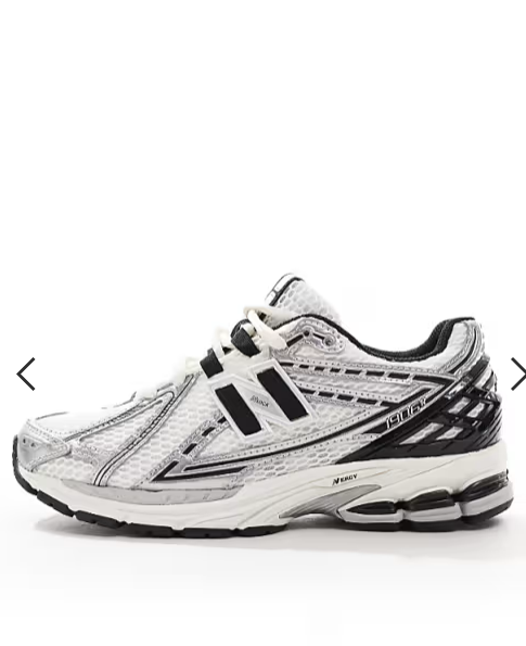 New Balance 1906 sneakers in white and silver