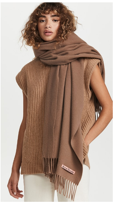 Acne Fringe Wool Scarf Fringe Wool Scarf