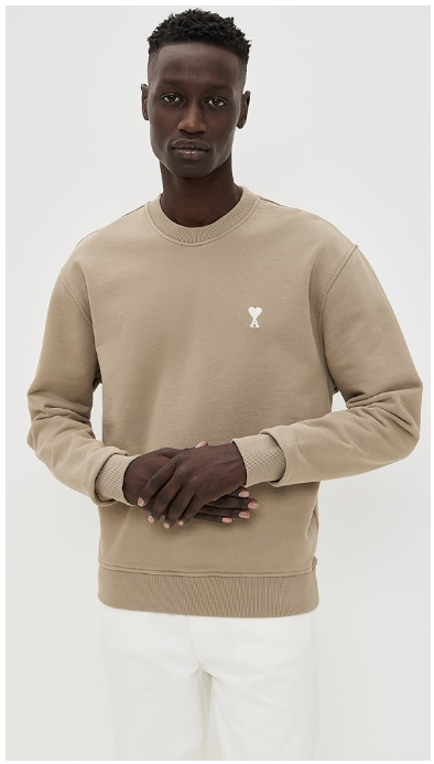 AMI ADC Classic Fit White Logo Sweatshirt ADC Classic Fit White Logo Sweatshirt