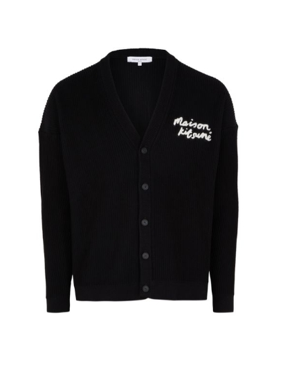 MAISON KITSUNE 핸드라이팅 컴포트 골지 가디건