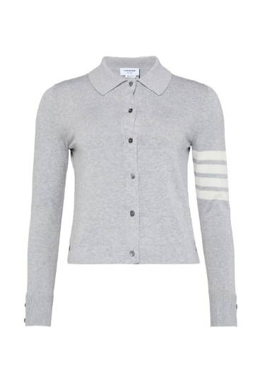 THOM BROWNE 코튼 4바 롱 슬리브 셔츠