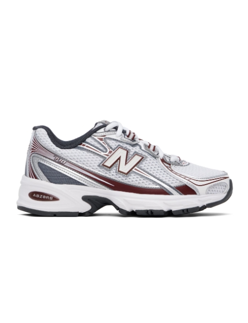 New Balance 화이트 & 버건디 740 스니커즈