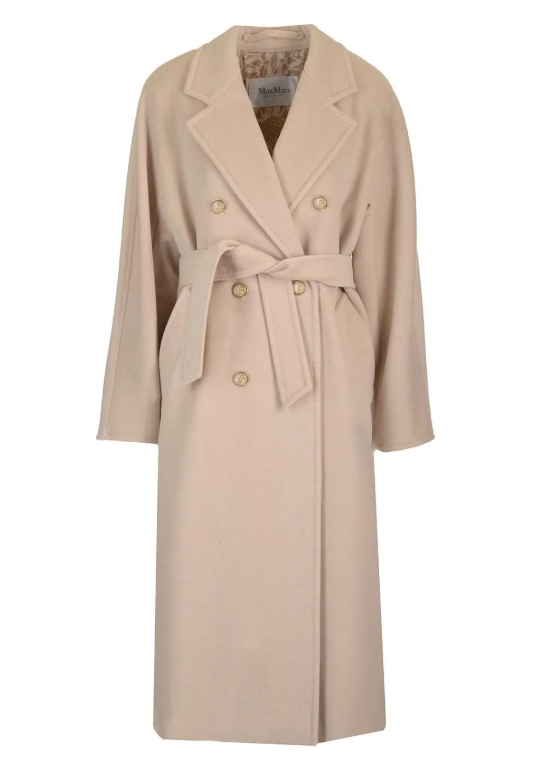 Max Mara 막스 마라 티치노 더블브레스트 벨티드 코트