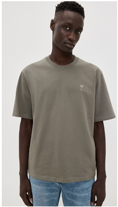 AMI ADC Boxy Fit Tonal Logo Tee ADC Boxy Fit Tonal Logo Tee
