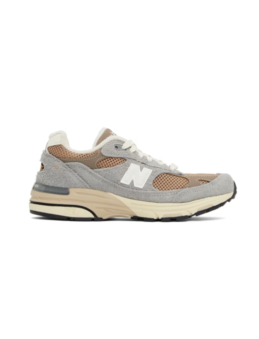 New Balance 그레이 & 브라운 메이드 인 USA 993 스니커즈