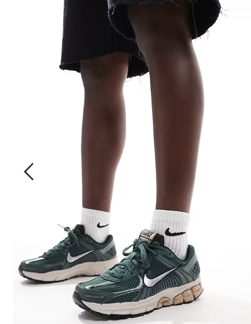 Nike Zoom Vomero 5 sneakers in dark green