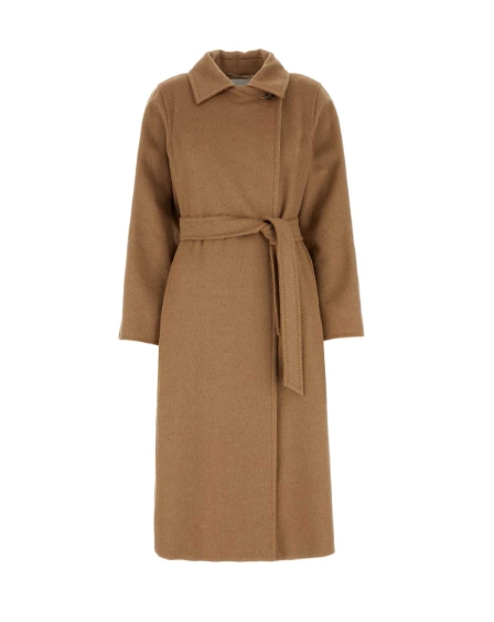 Max Mara Manuela 아이콘 벨트 긴소매 코트