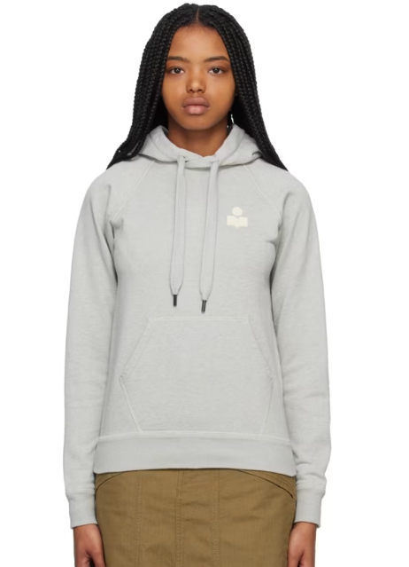 Isabel Marant Etoile Gray Malibu Hoodie