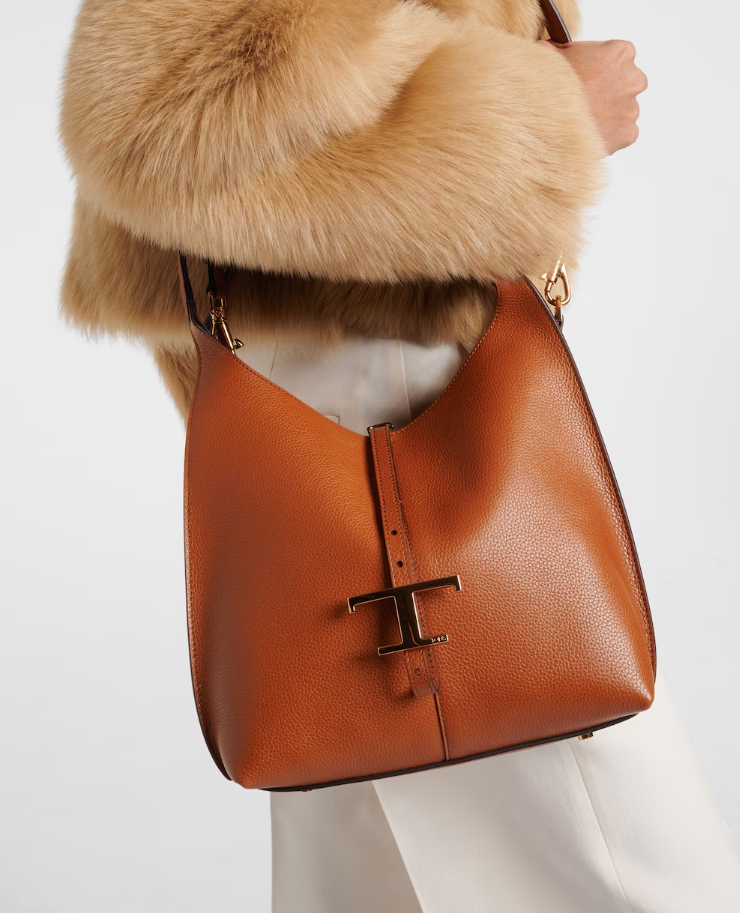 Tod's T Timeless 스몰 레더 숄더 백