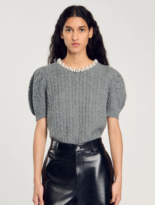 Cable knit sweater