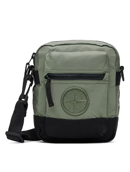 Stone Island Green 9200908 ECONYL Nylon Metal Bag